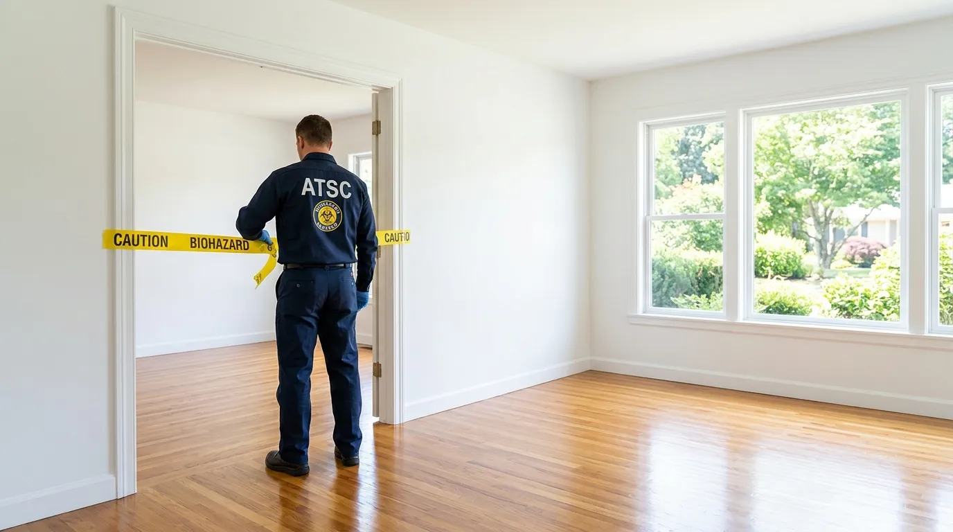 Certified biohazard cleanup crew performing Decomposition Cleanup in Fond du Lac